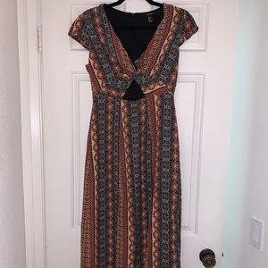 Patterned Maxi Dress